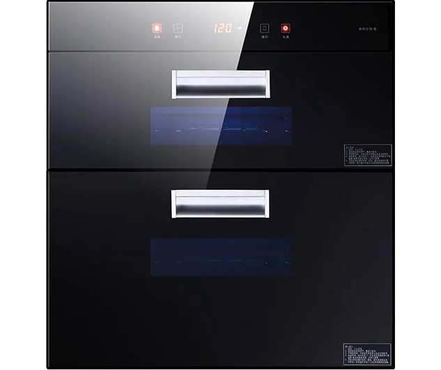 DX03 80L嵌入式三玻璃两抽消毒柜